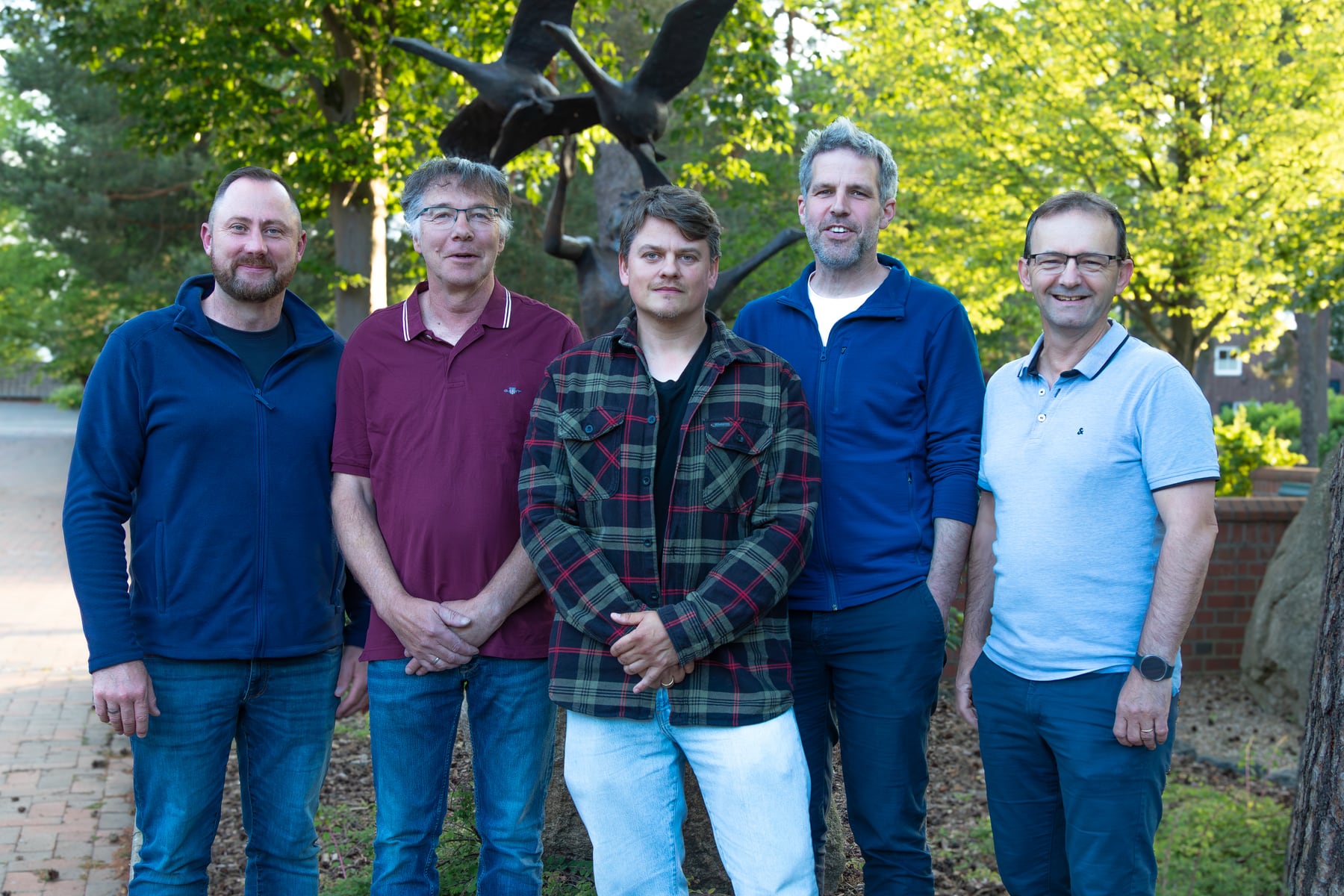 André Blin, Frank Bielfeldt, Frank Stobbe, Dr. med. Dirk Häger und Jörg Scheper